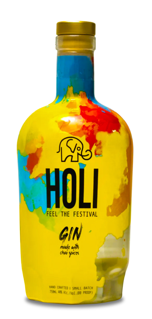 A bottle of Holi Gin